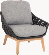 Poltrona da giardino con gambe in legno di teak Tamires