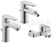 Duravit B.1 serie di rubinetti Miscelatore Monocomando per Lavabo Bidet E Vasca 3pz Cromo