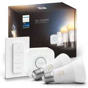 Starter pack Philips Hue WHITE AMBIANCE 2xE27/8W/230V + dispositivo di interconnessione
