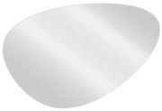 Specchio con illuminazione integrata bagno ciottolo SENSEA L 120 x H 80 x P 3 cm grigio / argento