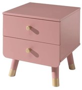 Comodino rosa per bambini in legno di pino Billy - Vipack