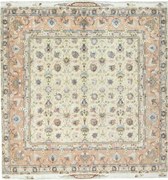 Tabriz Tappeto 210x200 Beige (Iran) Annodato A Mano