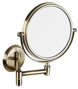 Specchio cosmetico 18x25 cm, finitura bronzo