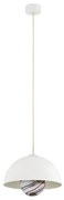 Argon 8443 - Lampadario a sospensione con filo PIAVA 1xE14/7W/230V alabastro bianco