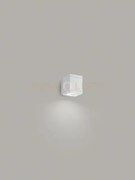 Quarondo applique alluminio quadrato colore bianco monoiemissione p...