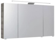 Pensile con luce Solitaire PELIPAL antracite L 120 x H 70 x P 17 cm