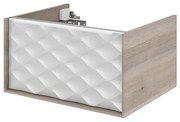 Mobile da bagno sotto lavabo SENSEA Neo marrone laccato lucido L 60 x H 32 x P 48 cm 1 cassetto, lavabo non incluso