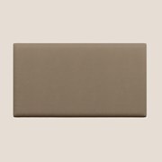 Testata pannello a muro grande di varie dimensioni in morbida microfibra smacchiabile T11 marrone