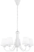 Lampadario 5 luci bianco Cortez Trio