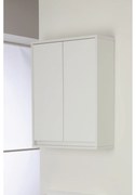 Pensile Portaoggetti 80 Cm Due Ante Feridras "Fabula" Bianco Opaco/Bianco Laccato
