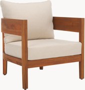 Set di 2 poltrone da giardino in legno di teak Theo