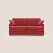 Evans Divano letto matrimoniale in tessuto impermeabile T13 rosso