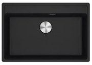 Lavello integrato 1 vasca in fragranite nero FRANKE Maris L 51 x L 76 cm
