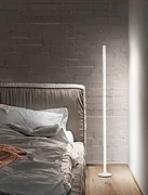 Piantana stick led 25w 1600lm 3000k in metallo verniciato bianco tu...