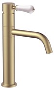 Rubinetto da lavabo Rea Serra Brush Gold low