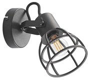 Lindby - Flintos Applique da Parete Black Lindby