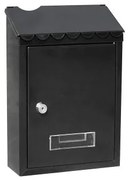 Cassetta della posta EDM Standard 21 x 6 x 30 cm Nero Acciaio