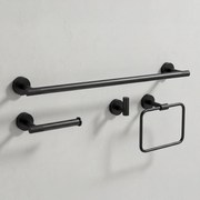 Set accessori da bagno GRID Black 4 pezzi