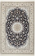 Nain Tappeto 160x250 Blu (Iran) Annodato A Mano