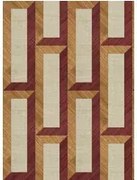 Arte International Carta da parati Biseau - Copper Red