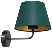 Lampada da parete ARDEN 1xE27/60W/230V verde/oro