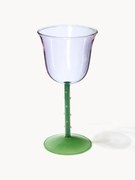 Set di 2 bicchieri da vino fatti a mano in vetro borosilicato Dot