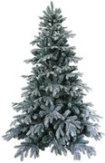 Albero di Natale artificiale innevato Copenhagen verde H 210 cm x Ø 156 cm
