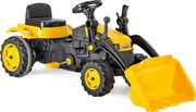 Trattore Ruspa a Pedali per Bambini 125x51x51 cm Giallo...