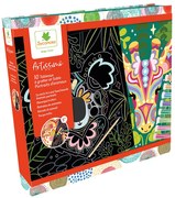 Artissimo - Set creativo XXL - Incisione e sabbia colorata - Ritratti di animali