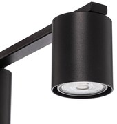 SIGMA Faretto da soffitto Sky, a 5 luci, nero