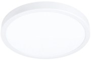 Plafoniera Moderna Fueva Z Alluminio Bianco Led Integrato 19,5W Ip44