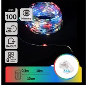 Aigostar - Catena LED esterna 100 LED/8 funzioni 10,3m IP44 multicolore