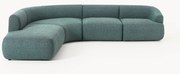Divano angolare componibile 4 posti in bouclé Sofia