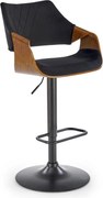 Sgabello da bar H124 in nero