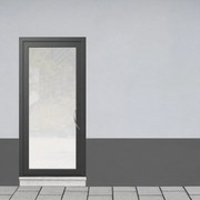 Portoncino d'ingresso in alluminio Condo3 L 90 x H 210 cm grigio apertura sinistra