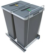 Bidone in plastica per rifiuti differenziati/incasso 60 l Ecofil - Elletipi