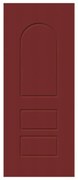Pannello per porta d'ingresso P085 pellicolato pvc rosso L 92  x H 210.5 cm, Sp 6 mm apertura reversibile