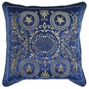 Cuscino DKD Home Decor 8424001850341 Azzurro Dorato 45 x 10 x 45 cm