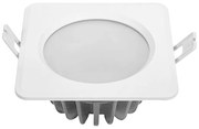 Faretto Led da incasso 13W Quadrato Cornice bianca IP65 Bianco neutro 4000K Novaline