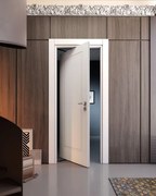 Porta rototraslante Oxford bianco L 80 x H 210 cm sinistra