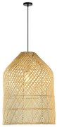 Immax 08259L - Lampadario a sospensione con filo PELO 1xE27/40W/230V diametro 35 cm rattan