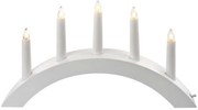 Candeliere natalizio 5xE10/15W/230V bianco
