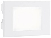 Spina incasso parete vetro 3w led 3000k bianco