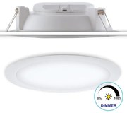 Incasso led horus bianco in policarbonato 10w 1050lm 4000k ip40 12x...