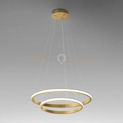 Iole s/2 - lampadario a sospensione oro led 3000k 2000lm 40w dimmer...
