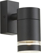 Lampada da parete moderna da esterno nera IP44 - Ensam