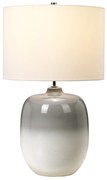 Lampada Scrivania Chalk Farm Porcellana Grigio Chiaro Gesso Bianco 1 Luce E27