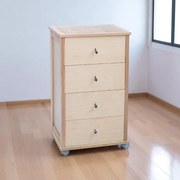 Carrello da cucina POKER con cassetti e piano in ceramica Naturale