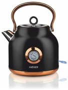 Bollitore Elettrico con Teiera Haeger EK-22B.024A Nero Acciaio inossidabile 2200 W 1,7 L