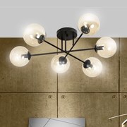 Lampadario da soffitto BRENDI 6B con sfere Miele - E14